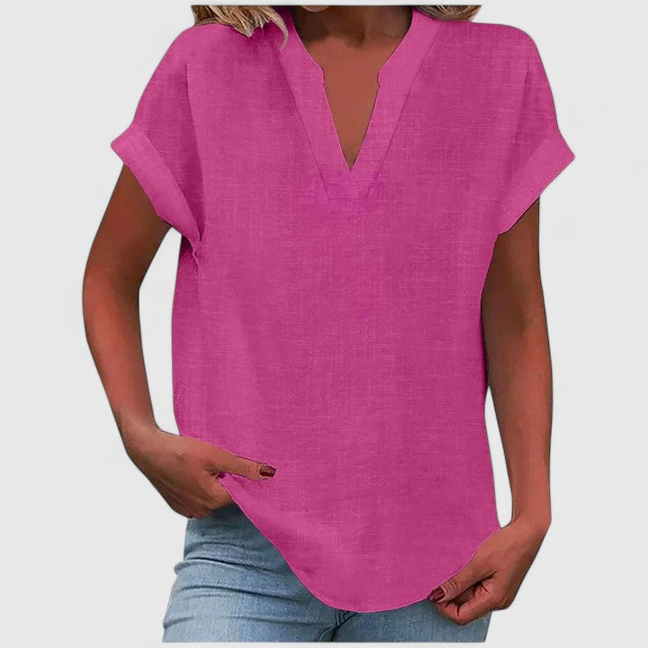 Xavinah | Comfortable V-neck Blouse