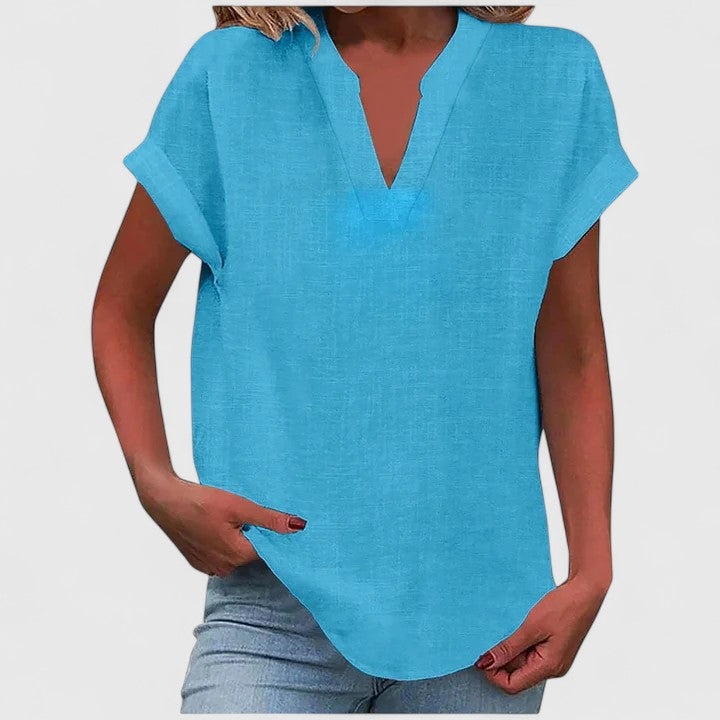 Xavinah | Comfortable V-neck Blouse