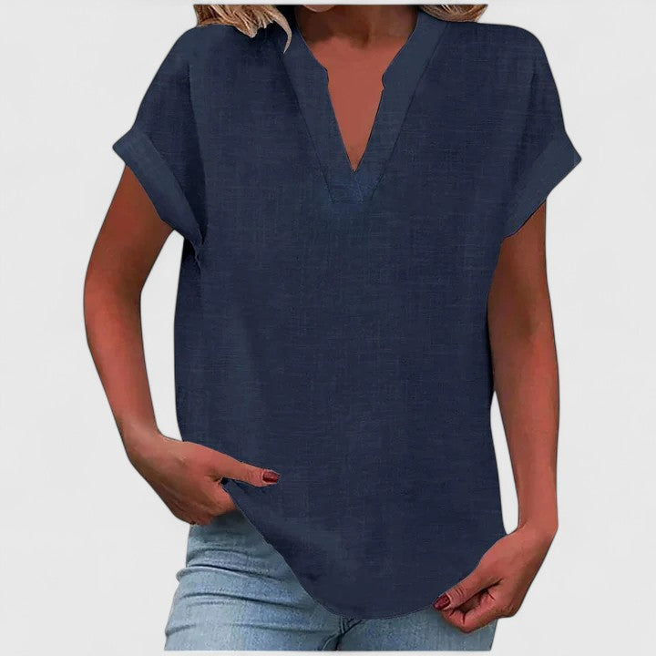 Xavinah | Comfortable V-neck Blouse