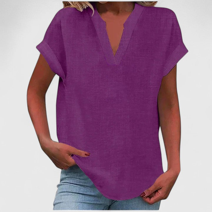 Xavinah | Comfortable V-neck Blouse
