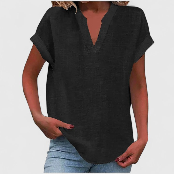 Xavinah | Comfortable V-neck Blouse