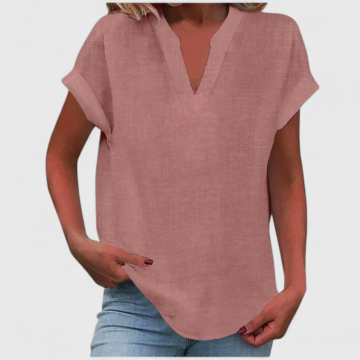 Xavinah | Comfortable V-neck Blouse