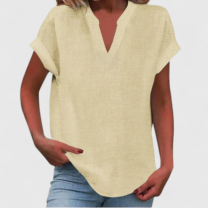 Xavinah | Comfortable V-neck Blouse