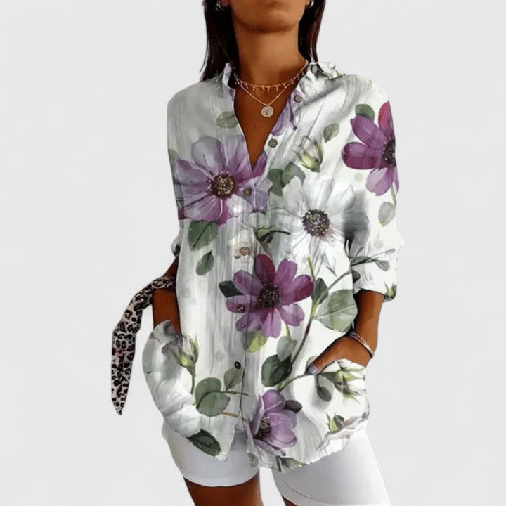 Katarine | Elegant Floral Blouse