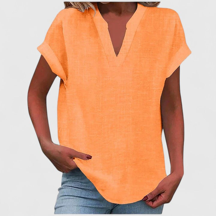 Xavinah | Comfortable V-neck Blouse