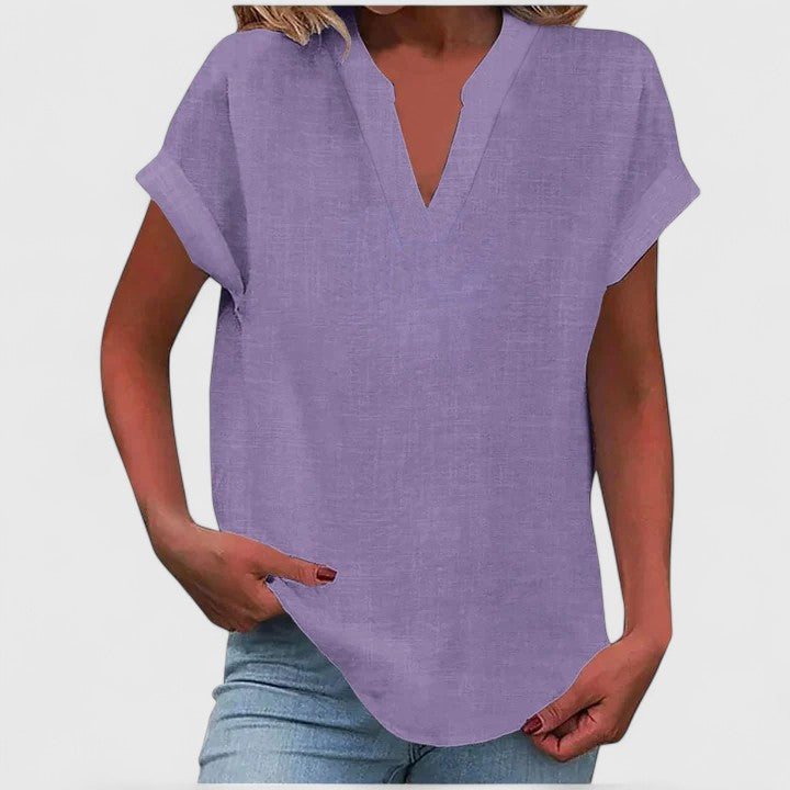 Xavinah | Comfortable V-neck Blouse